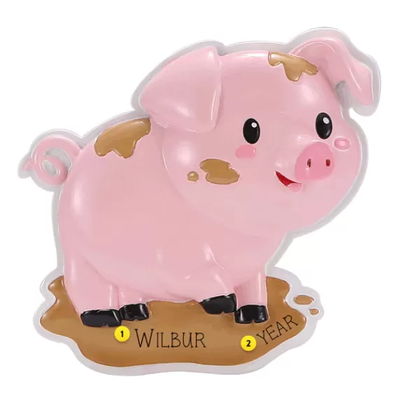 Sale Personalized Pig Ornament Horse & Farm