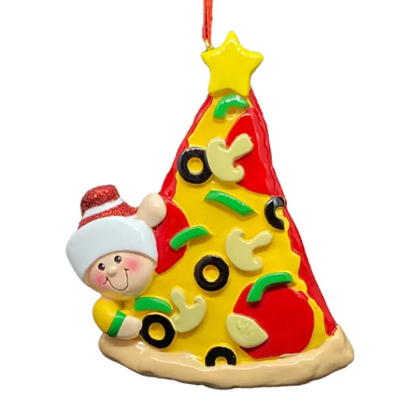 Clearance Rudolph & Me Personalized Pizza Lover Ornament