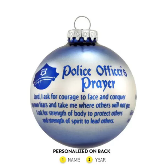 Cheap Bronners Personalized Police Officer's Prayer Ornament