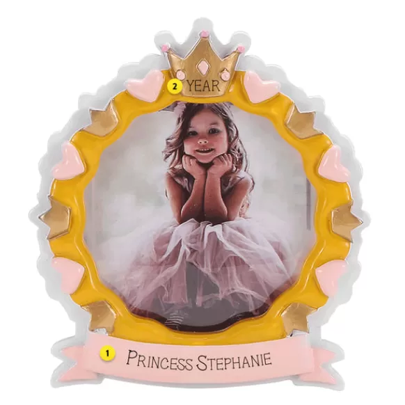 Cheap Personalized Princess Frame Ornament Kids