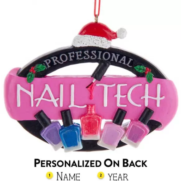 Clearance Kurt Adler Personalized Professional Nail Technician Ornament