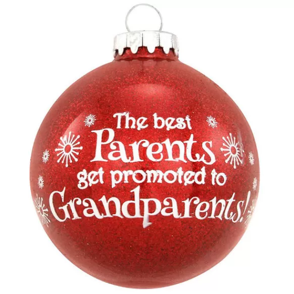 Best Personalized "Promoted To Grandparents" Glass Bulb Ornament Expecting & New Family