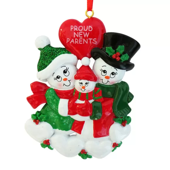 Cheap Personalized Proud New Parents Ornament Expecting & New Family