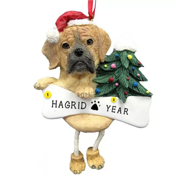 Discount E & S Imports Personalized Puggle Dog Ornament