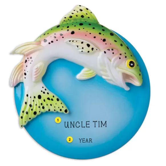 Best Personalized Rainbow Trout Ornament Fish & Reptile