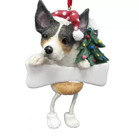 Outlet E & S Imports Personalized Rat Terrier Dog Ornament