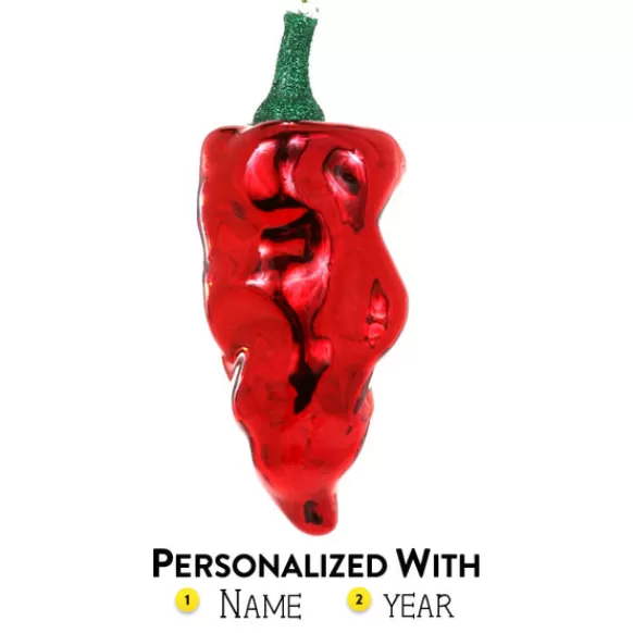 New Cody Foster Personalized Red Poblano Pepper Ornament