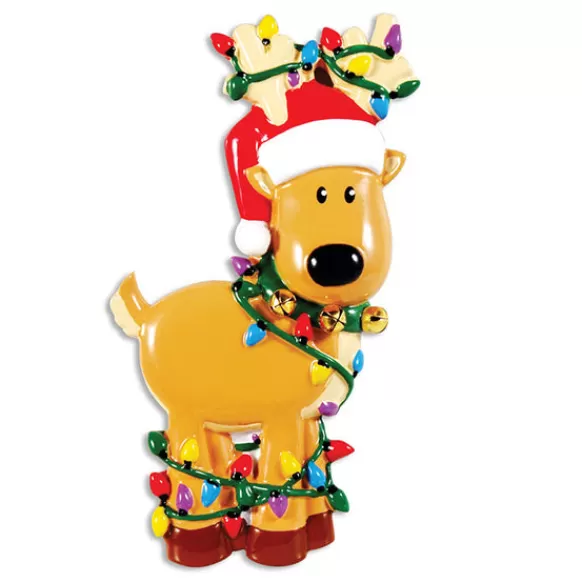 Hot PolarX Personalized Reindeer With Lights Ornament