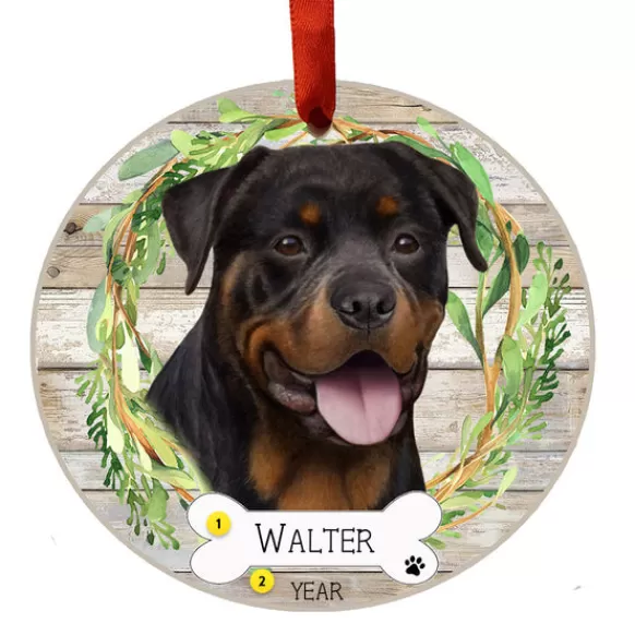 Flash Sale E & S Imports Personalized Rottweiler Ornament