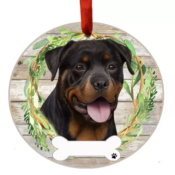 Flash Sale E & S Imports Personalized Rottweiler Ornament