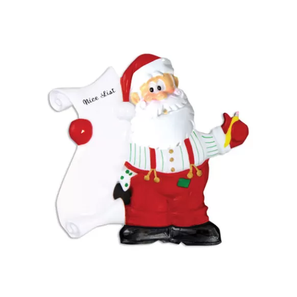 Shop PolarX Personalized Santa With List Ornament