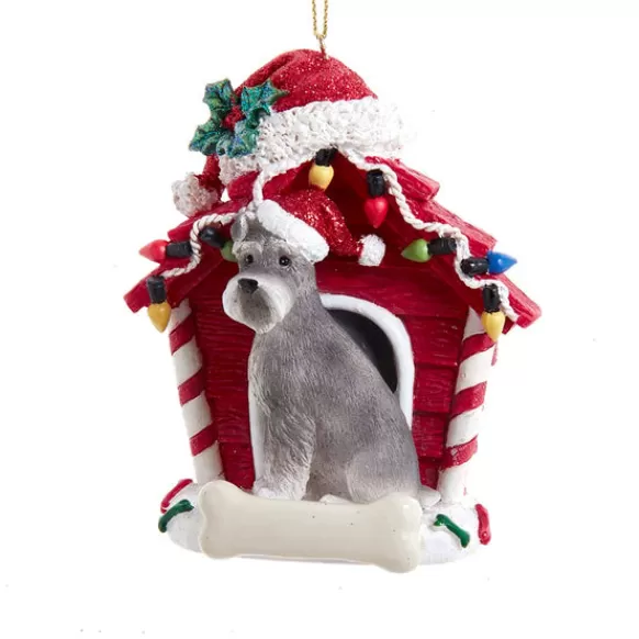 Discount Kurt Adler Personalized Schnauzer In Dog House Ornament