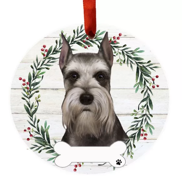 Store E & S Imports Personalized Schnauzer Ornament