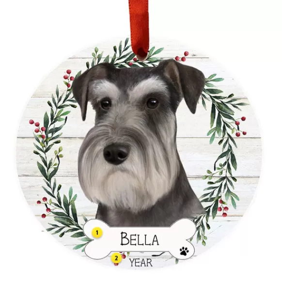 Fashion E & S Imports Personalized Schnauzer Ornament - Uncropped