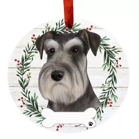 Fashion E & S Imports Personalized Schnauzer Ornament - Uncropped