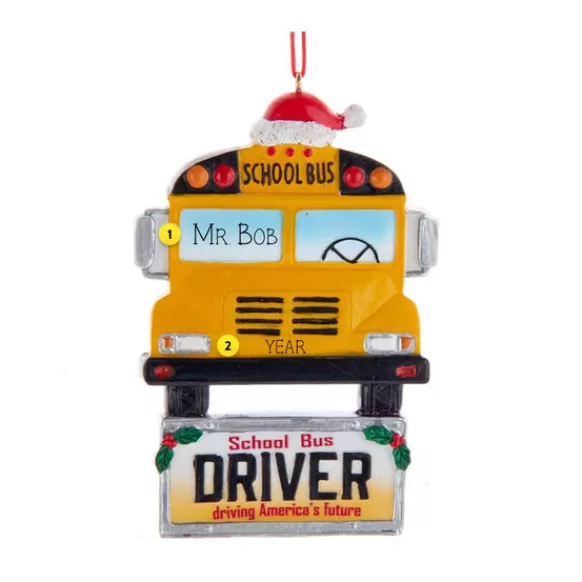 Shop Personalized School Bus Driver Ornament School Days