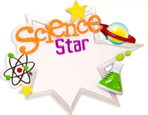 New Personalized Science Star Ornament School Days