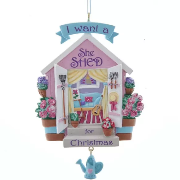 Outlet Personalized She Shed Ornament Hobbies & Activities