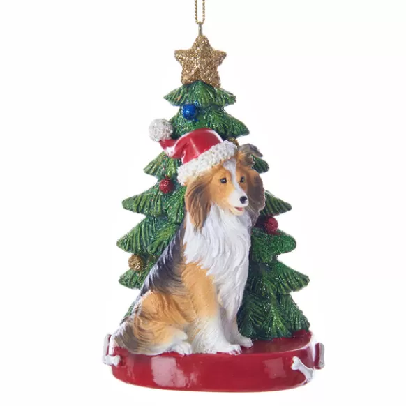 Best Sale Kurt Adler Personalized Sheltie Dog Ornament