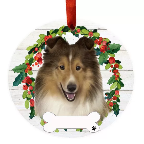 Fashion E & S Imports Personalized Sheltie Ornament