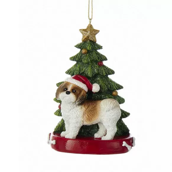 Fashion Kurt Adler Personalized Shih Tzu Dog Ornament