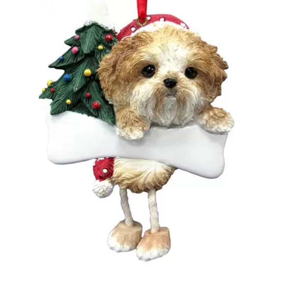 Best Sale E & S Imports Personalized Shih Tzu Dog Ornament - Tan Puppy Cut