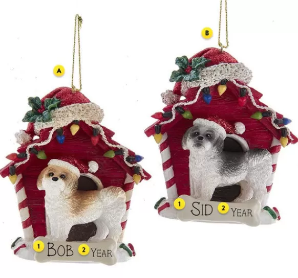 Flash Sale Kurt Adler Personalized Shih-Tzu In Dog House Ornament