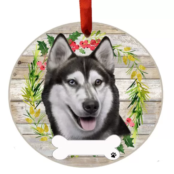 Best E & S Imports Personalized Siberian Husky Ornament