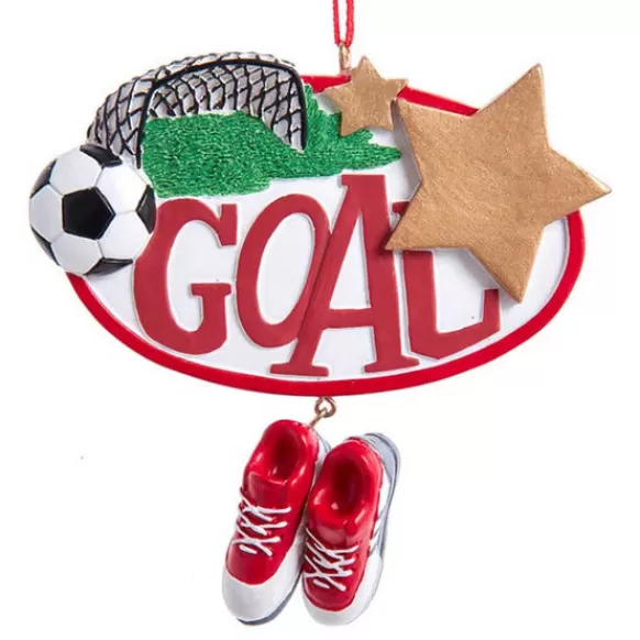 Store Kurt Adler Personalized Soccer Goal Ornament