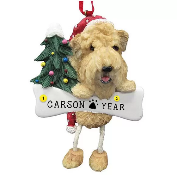 Hot E & S Imports Personalized Soft-Coated Wheaten Terrier Dog Ornament