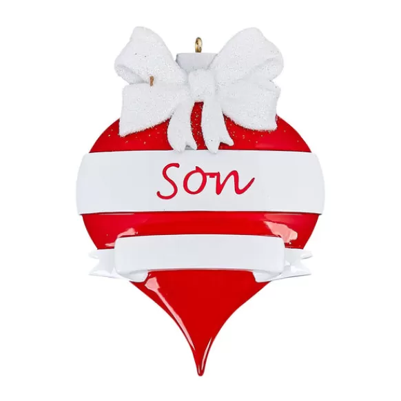 Best Personalized Son Heart Ornament Family Members