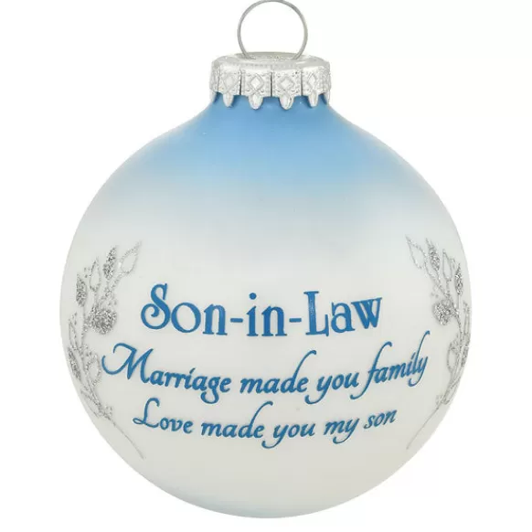 Store Personalized Son-In-Law Glass Bulb Ornament Family Members