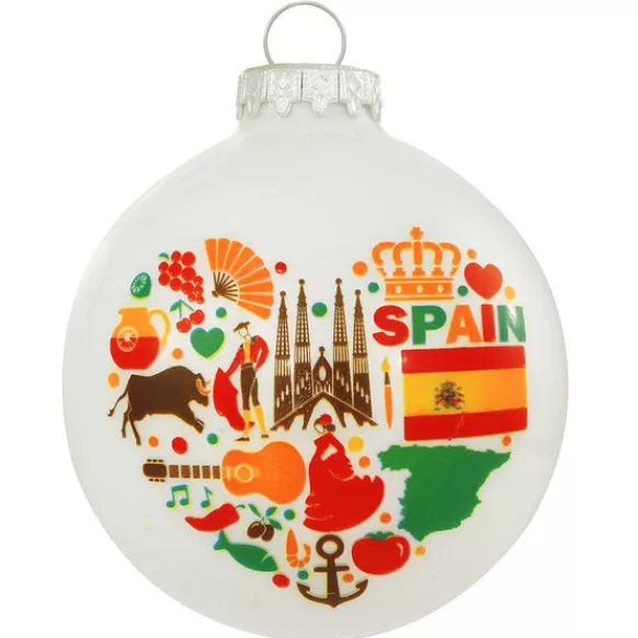 Store Bronners Personalized Spain Glass Bulb Ornament