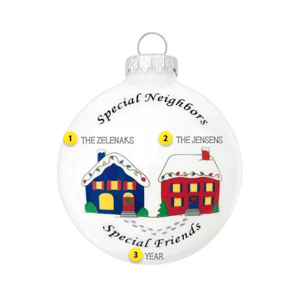 Cheap Personalized Special Neighbor Glass Bulb Ornament Home & Housewarming