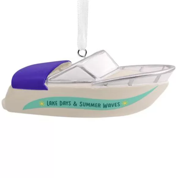 Flash Sale Hallmark Personalized Speedboat Ornament