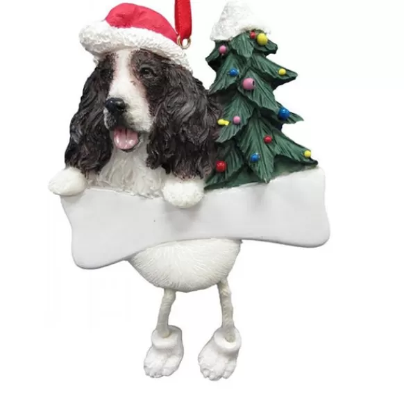 Clearance E & S Imports Personalized Springer Spaniel Dog Ornament