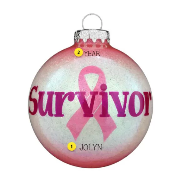 Flash Sale Personalized Survivor Ornament Inspirational