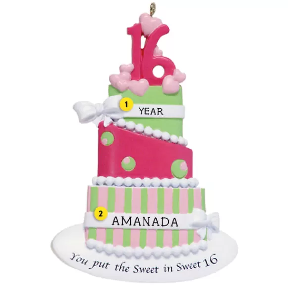 Shop Personalized Sweet 16 Birthday Ornament Milestones & Special Occasions