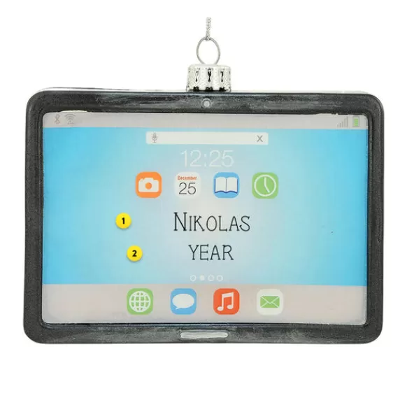 Shop Personalized Tablet Glass Ornament School Days