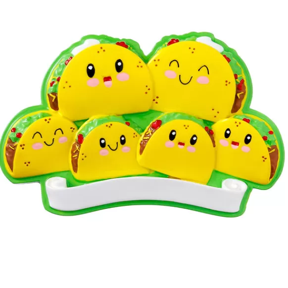 Shop PolarX Personalized Taco Family Of 6 Ornament