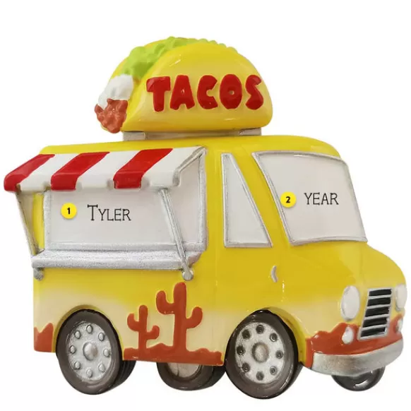 Clearance PolarX Personalized Taco Food Truck Ornament