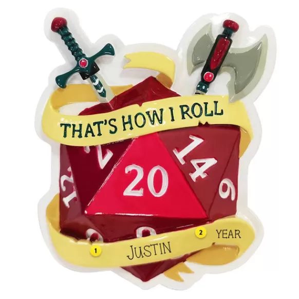 Flash Sale Personalized "That's How I Roll" Rpg Dice Ornament Fun & Games