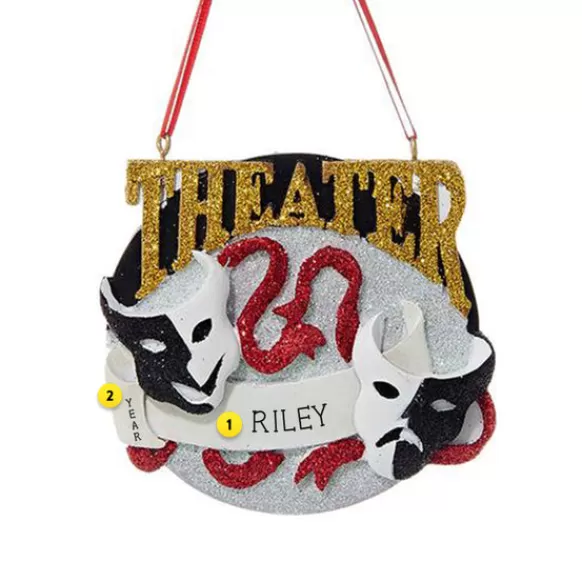 Discount Personalized Theater Ornament Hobbies & Activities