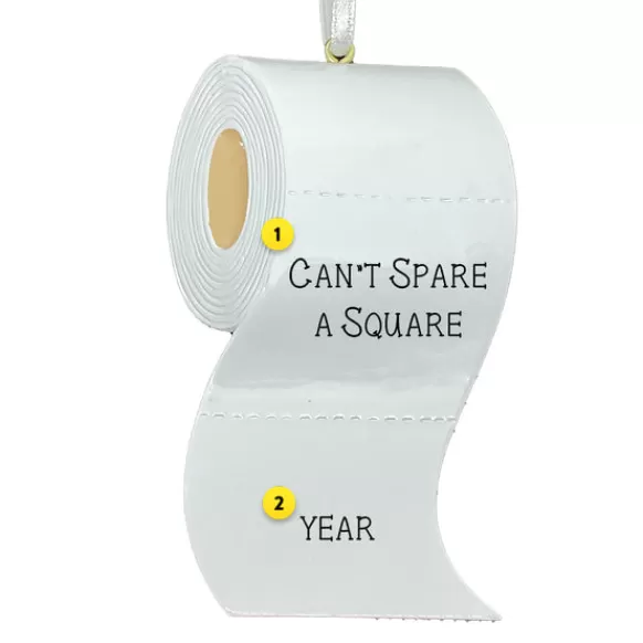 Hot Personalized Toilet Paper Ornament Vaccinated / Covid-19