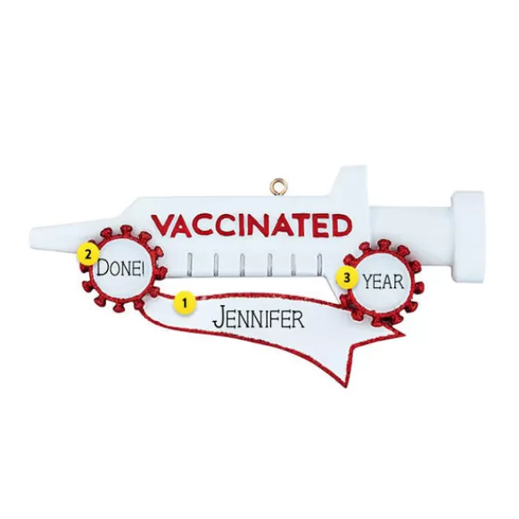 Store Personalized Vaccine Shot Ornament Vaccinated / Covid-19