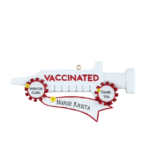 Store Personalized Vaccine Shot Ornament Vaccinated / Covid-19