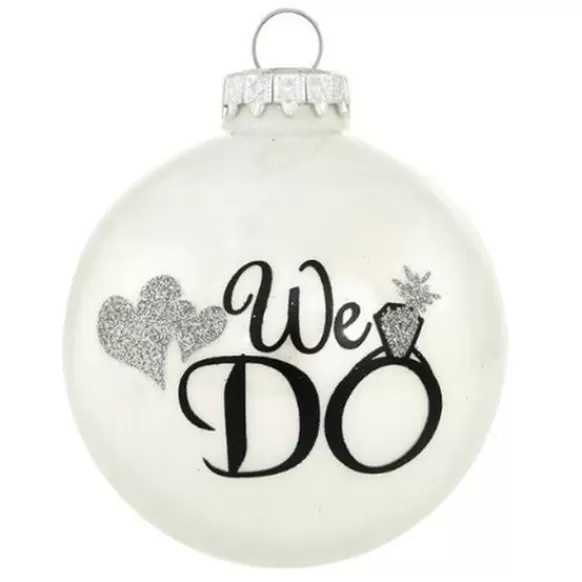 Fashion Personalized We Do Wedding Glass Bulb Ornament Engaged, Wedding, & Anniversary