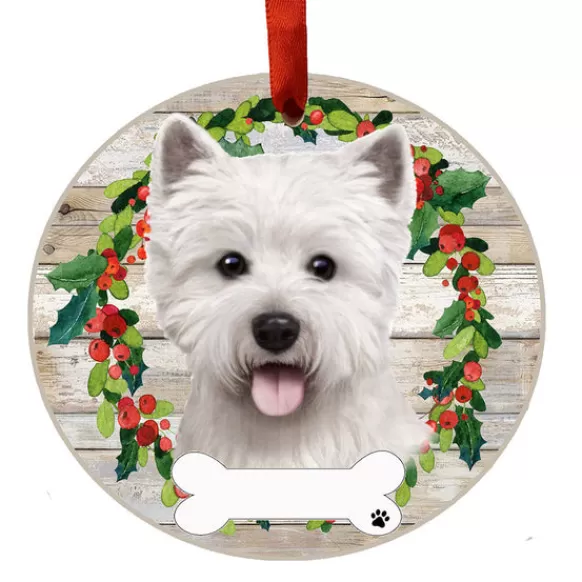 Fashion E & S Imports Personalized Westie Ornament