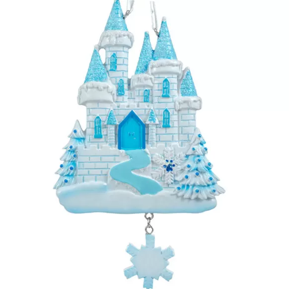 Shop Personalized Winter Princess Castle Ornament Kids