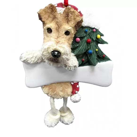 Best E & S Imports Personalized Wire Fox Terrier Dog Ornament